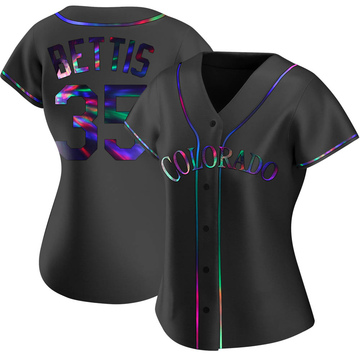 Women's Chad Bettis Colorado Rockies Authentic White Home Jersey