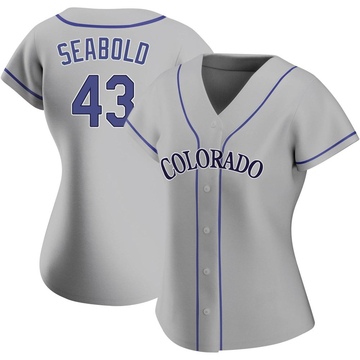 Connor Seabold Men's Nike White Colorado Rockies Home Replica Custom Jersey Size: Medium