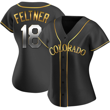 2022 Colorado Rockies Ryan Feltner #18 Game Issued P Used Green Jersey  Connect
